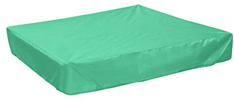 Alvinlite Cubierta de Piscina Cuadrada Caja de Arena para niños Cubierta Protectora Accesorios para Piscinas (120x120x20cm)(verde1)