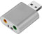 OcioDual Adaptateur de Son GF2419 Argent Carte Externe Clé USB vers Jack 3.5mm Audio HD Stereo Micro pour PC Ordinateur Laptop