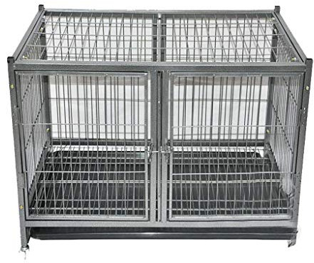 OPYTR Hundelaufstall Hundebox mit WC Big Dog Extra Large Medium Groß Haustier Hund Zaun Metall Hundesport und Zaun Indoor-Käfig Gehege Laufstall (Größe : 37 * 25 * 27 in)