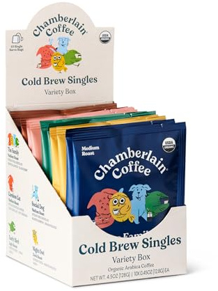 Chamberlain Coffee Classic Variety Instant Cold Brew Singles - 10 Packets