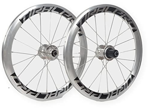 BMX Laufradsatz 20 406 V-Brakes Hohlkammerfelge Fahrrad Laufradsatz Zusammenklappbarer Fahrradradsatz Schnellspanner 20/24 Löchern Nabe Für 8 9 10 11 Speed Kassette (Color : Silver, Size : 406)