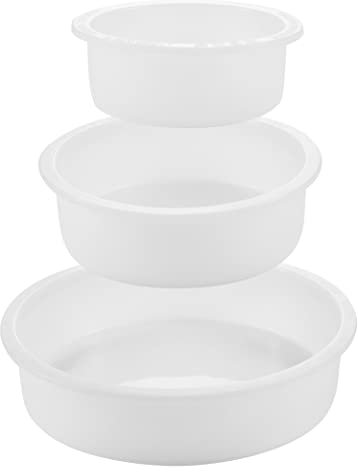 3 Deep Circle Silicone Molds for Resin, Large Resin Mold Glossy Deep Round Molds, 8“'x 2'' h. 6''x 2'' h. 4''x 2'' h, Deep Epoxy Resin Molds for Flowers Bouquet Preservation, Resin Casting