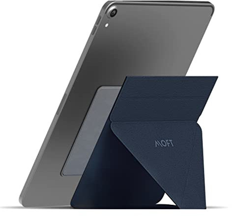 MOFT Snap Tablet Stand Holder, Foldable and Adjustable in Portrait/Landscape, Ultra-Slim Design iPad Stand for Desk, Compatible with 9.7 to 12.9 Tablets, Deep Blue