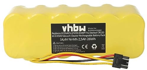 vhbw batteria compatibile con Ariete Briciola 2712, 2717 aspirapolvere (2500mAh, 14,4V, NiMH)
