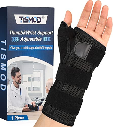 TISMOD Handgelenk Bandagen,Verstellbare Handgelenkstütze mit Daumen Schiene, Handgelenkschiene Bandage Handgelenk Rechte Linke für Sehnenscheidenentzündung,Verstauchung,Karpaltunnel,Sportschutz