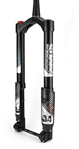 LHHL 26/27,5/29 Pouces VTT Suspension Pneumatique Fourche Inversée À Travers L'axe 15x110mm Snow Beach Bike Fourche Voyage 120mm Rebound Adjust VTT Fourche