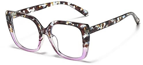HPIRME Quadratische leichte Brille Frauen Bunte Brillengestelle für Damenbrillengestell, 3, Einheitsgröße