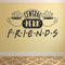 CASOTA Wall Sticker Decals Central Wall Sticker Logo Perk Friends Tv Show Door Window Vinyl Bedroom Living Room Home Interior Decoration Words Mural 74X148Cm