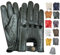 PSS Lederhandschuhe Autofahren Herren Männer Fahrer Lenkrad Chauffeur Handschuhe echtes Leder Autohandschuhe mit Loch Atmungsaktive ohne Futter Sommer Winter, Ref 507, Schwarz Größe L