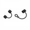 Gereiny 2pcs Silicone Anti Lost Cover Protections Sleeve Case Cable Converter Holder Strap Tether for Various Charging Adapters