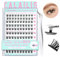 CALAILIS Selbstklebende Wimpern 100 Stück D Curl Druck auf Kein Kleber erforderlich Einzeln Wimpern Vorgeklebt Wiederverwendbares Kleberfreies Wimpern-Cluster-Set mit Pinzette für Anfänger (03,10-16)