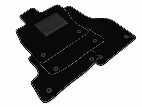 DHCarMats | Autofußmatten für Audi A3 8V 3 Türen 2012-2020| Auto-Teppich Teppich Maßgeschneidert | Antirutschmatten -Fußmatten für Fahrer, Beifahrer und Fond