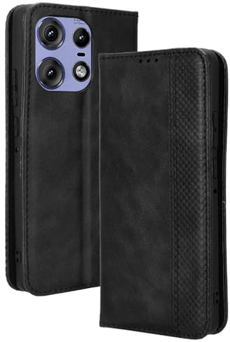 XINNI Cover per Motorola Edge 50 PRO Custodia | retrò Flip Magnetica Pelle PU/TPU Portafoglio