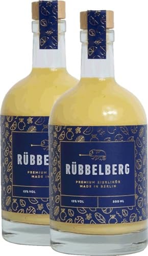 Rübbelberg Premium Eierlikör 2 x 0,5l VINELLO - 2 x Probierpaket