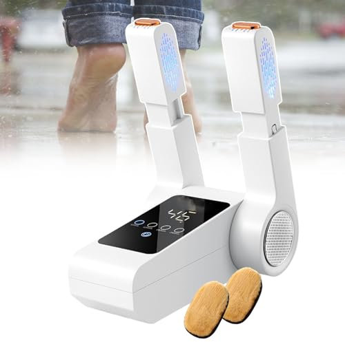 smafoseedding Secador De Zapatos con Rejilla Ajustable, Secador De Zapatos con Temporizador, Máquina Calentadora De Botas Eléctrica, Diseño De Temperatura Constante De 55 ° C -60 ° C