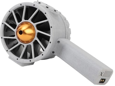 Mini Jet Trocken Gebläse, Tragbare Stufenlose Geschwindigkeit Einstellbar 12 Klingen Jet Fan Luft Gebläse mit Temperatur Schutz, Wiederauf Ladbar für Auto, Computer, Tastatur,