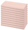 10er-Pack Leinen-Servietten, 40 x 40 cm Wiederverwendbare rustikale Leinenstoffservietten aus Baumwoll-Leinen-Mischgewebe Tischservietten für Hochzeit/Party/Bankett/Abendessen-Dekoration (Rosa)