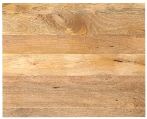 vidaXL Tischplatte 100x80x3,8 cm Rechteckig Massivholz Mango