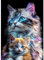 AIRDEA Katze Diamond Painting Erwachsene, DIY 5D Kätzchen Diamant Painting Bilder, Bastelset Erwachsene Frauen als Haus Wanddeko 30x40 cm