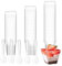 50 Pz 160 ML Coppette Gelato, Ciotoline Monoporzione, Tazze da Dessert Trasparenti, Bicchierini Finger Food Plastica Riutilizzabili, Ciotoline per Aperitivo Dessert Mousse, con 50 Cucchiai Plastica