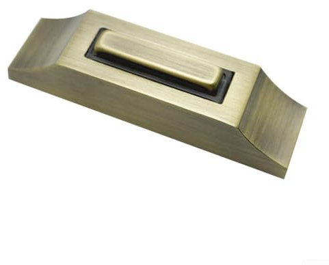 HomeVortex Zinc Alloy Wired Doorbell Button, Heavy Duty Wall Mounted Zinc Alloy Door Bell Push Button, For Most Door Chime