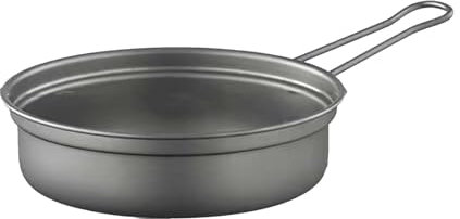 Ustensiles de cuisine de camping en plein air avec poignée pliante - Casseroles de camping portables - Ne colle pas - En métal