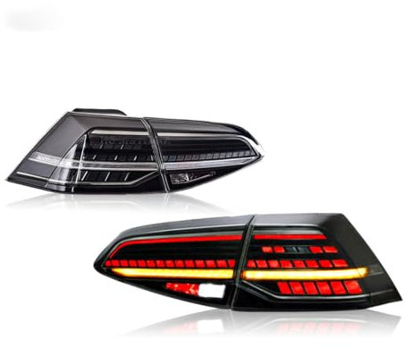 JLQFYWL Auto Heckleuchte für VW Golf 7/7.5, Anhänger Beleuchtung, Hinten Rücklicht Brems Warnung Lampe Auto Teil Rücklicht, Auto ZubehöR