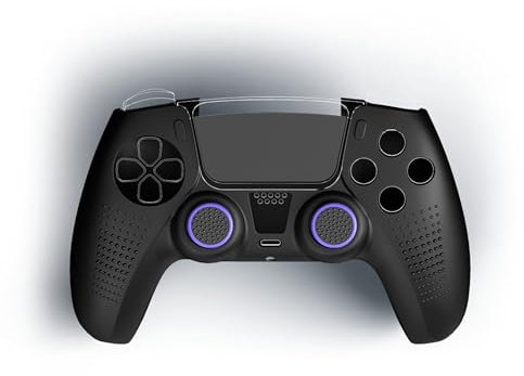 uRage Juego de accesorios 6 en 1 para mando de PS5, color negro