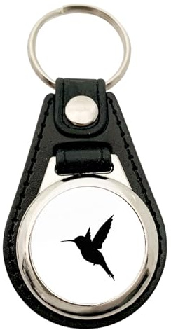 Huuraa Schlüsselanhänger Kolibri Silhouette Geschenk | Einkaufswagenchip Geschenkidee Motiv Anhänger für Frauen und Männer