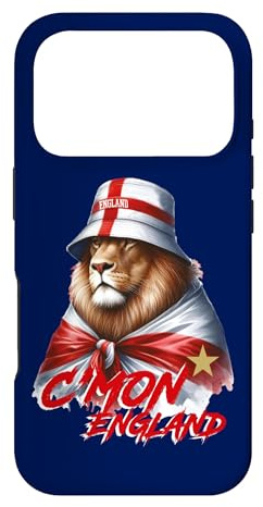 C'mon England Flag Wrapped Lion World Cup Football Case for iPhone 17 Pro