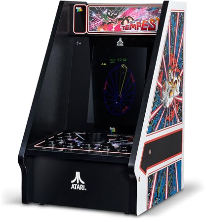 Arcade Classics - Atari Tempest Counter Series Game Machine, 5 Giochi, Schermo a cristalli liquidi da 8 pollici - Mini armadio, gioco portatile, retrò, console da lavoro, decorazione cantina, grotta