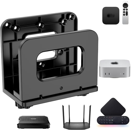 Gxdamxz Router Wall Mount Stand, Router Shelf for Small Electronic Devices, Universal Floating Wall Organizer Bracket Holder for TV Box, Modems