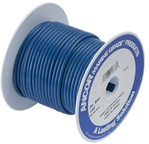 ANCOR MARINE GRADE 106140 Electrical Primary Tinned Copper Boat Wiring (12-Gauge, Dark Blue, 400-Feet)