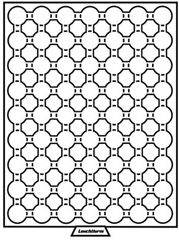 Leuchtturm 306702 MB Boîte à Monnaie pour Capsules - 19 mm Ø diamètre intérieur - pour pièces de 2 centimes d'euro - fumé