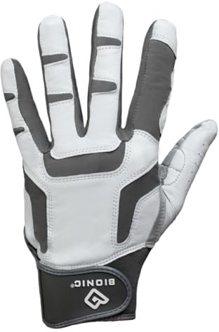 BIONIC Herren ReliefGrip Cabretta Leder Leichte Padded Golfhandschuh - RH - M
