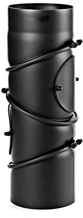EWO Ofenrohr-Bogen 130 mm Durchmesser - Ofenrohr Multibogen 0°-90° Schwarz - Senotherm-Beschichtung - rußbeständig, frost- und tauwechselbeständig