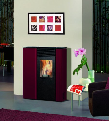 STUFA PELLET MOD. QUICK 7KW ACCIAIO BORDEAUX INNOFIRE (026993)