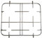 BOMPANI BOREAL FOX GRIGLIA PER CUCINA 4 FUOCHI CM 42 X 35 F 0401