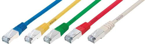 Equip Patchkabel RJ45 S/FTP Cat6A 1.00m blau (SSTP) PIMF HF Polybeutel