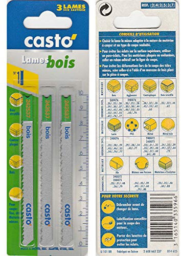 3 Stichsägeblätter No. 1, U-Schaft, für Holz,