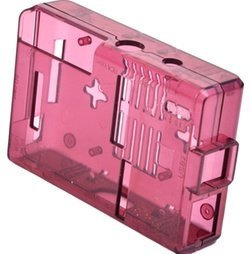 sb components Protective Case/Box/Enclosure Transparent Case for Raspberry Pi (Red)