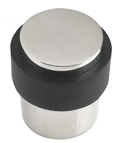 Stainless Steel ZAS85 Round Floor Mounted Door Stop 35mm Diameter (Polished Stainless Steel)