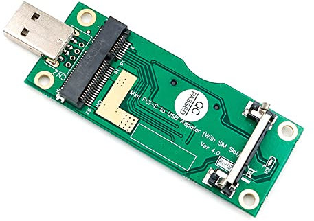 powerday Mini PCI-E to USB Adapter With SIM card Slot for WWAN/LTE Module