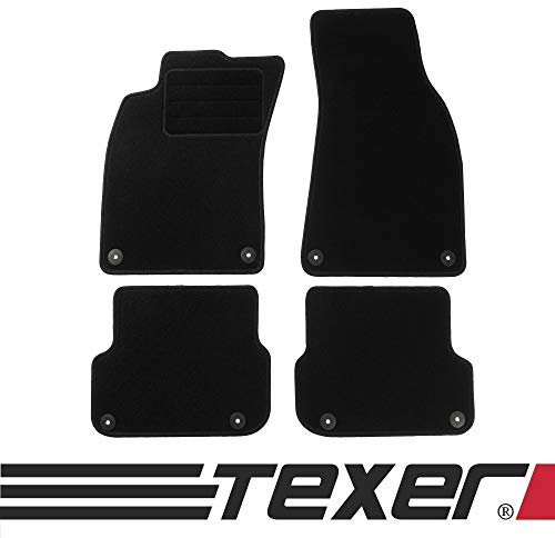 TEXER Textil Fußmatten Passend für Audi A6 C6 4F Bj. 2006-2011 Basic