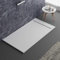 piatto doccia bianco, design moderno, modello Siviglia, in marmo e resina, effetto pietra ardesia, luxury, gelcoat, slim 3cm 70x90