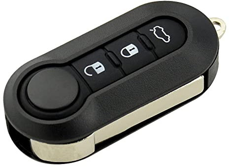 SALPIE Custodia Guscio Portachiavi Cover per Chiavi Auto con 3 Tasti Compatibile con i modelli di Macchina Fiat Grande Punto, Evo, Panda, Bravo, Stilo, 500 L e Lancia Y, Delta Musa