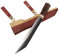 Wikinger Sax Gotland mit Messingbeschlagener Lederscheide