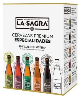 La Sagra - Pack Degustación 6 Estilos, Caja de 6 botellas de 330 ml - Total: 1980 ml