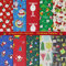 aufodara 10 Stück Baumwollstoff Weihnachten Stoffpakete Patchwork Stoffe Baumwolle, 50x50cm Fabric Stoffe zum Nähen, Patchwork Stoffpaket zum Quilten DIY Basteln Handwerken (Bunt - B)