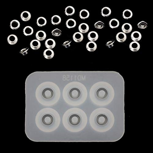 Baiyao Epoxidharz-Form, 1 Packung S925 Perlenkappen-Silikonform-Set zum Hinzufügen von Armbändern, Perlen, Schmuck, DIY